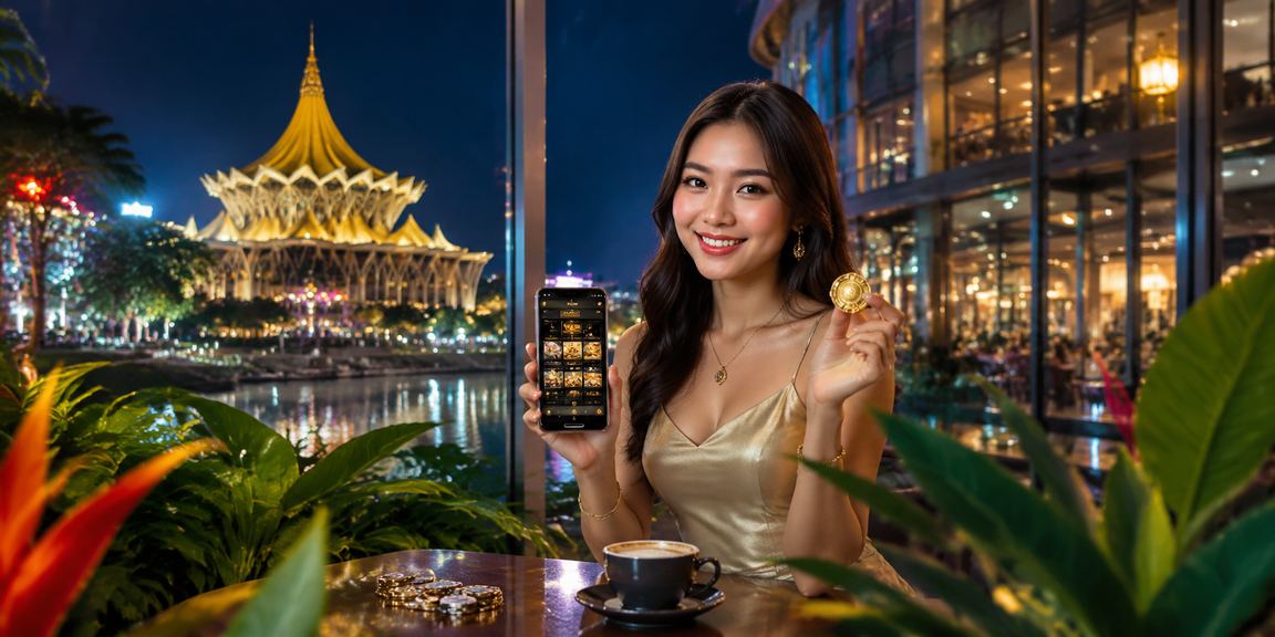 Antaramuka mudah alih kasino Sarawak di telefon pintar